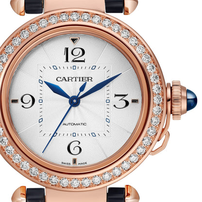 Cartier Pasha de Cartier watch, 35 mm, mechanical movement with automatic winding WJPA0012