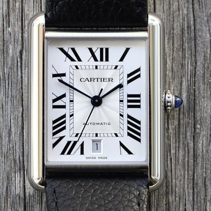 Cartier Tank Must Extra-Large Model Automatic Movement Steel Leather WSTA0040