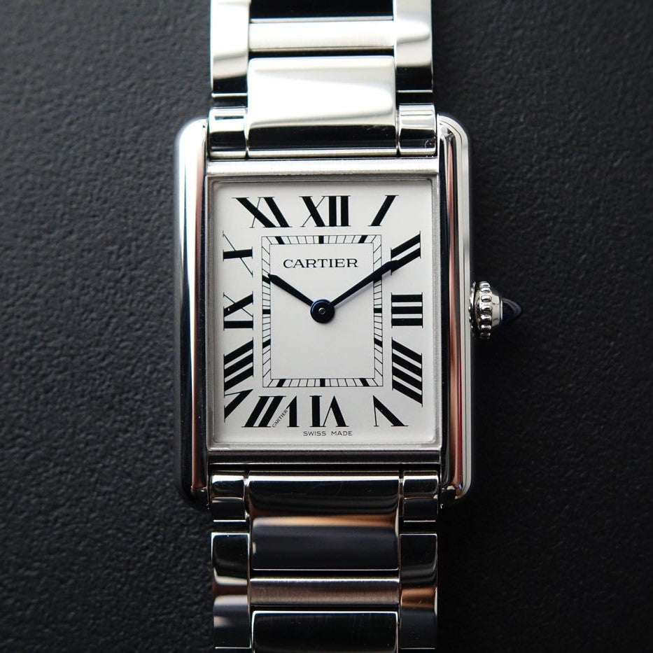 Cartier Tank Must, Large model, quartz movement, steel 33.7mm x 25.5mm WSTA0052