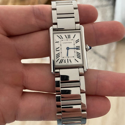 Cartier Tank Must, Large model, quartz movement, steel 33.7mm x 25.5mm WSTA0052