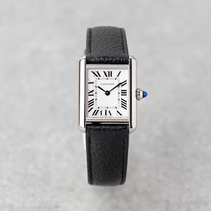 Cartier Tank Must, Small model, quartz movement, steel, leather WSTA0042