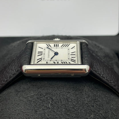 Cartier Tank Must, Small model, quartz movement, steel, leather WSTA0042