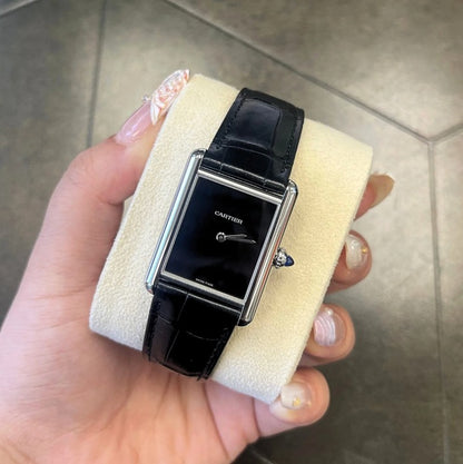 Cartier Tank Must watch, large model, quartz movement. Steel case WSTA0072