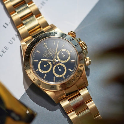 DAYTONA 16528 INVERTED 6 YELLOW GOLD BLACK - 1988