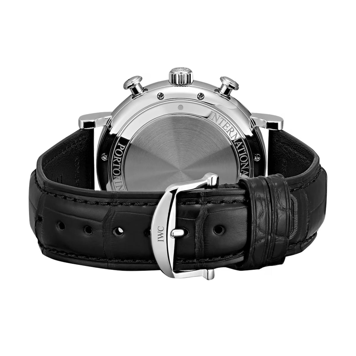 IW391008 IWC Portofino Chronograph Automatic Mens Black Watch