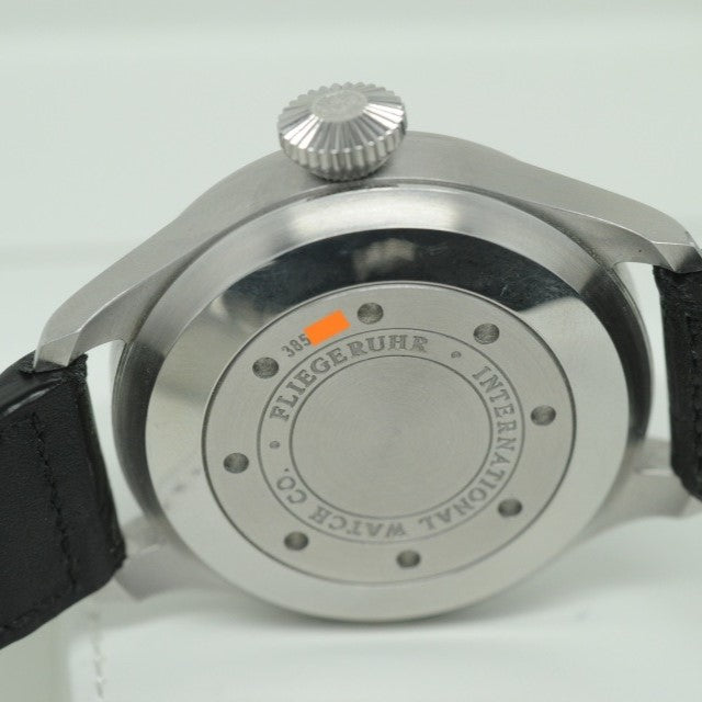 IW500901 IWC Big Pilot's Watch for Men Automatic Movement Black Dial Black Strap