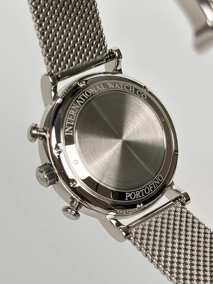 IWC Mens Portofino Watch IW391010 Stainless Steel Case & Bracelet Automatic Chronograph Movement