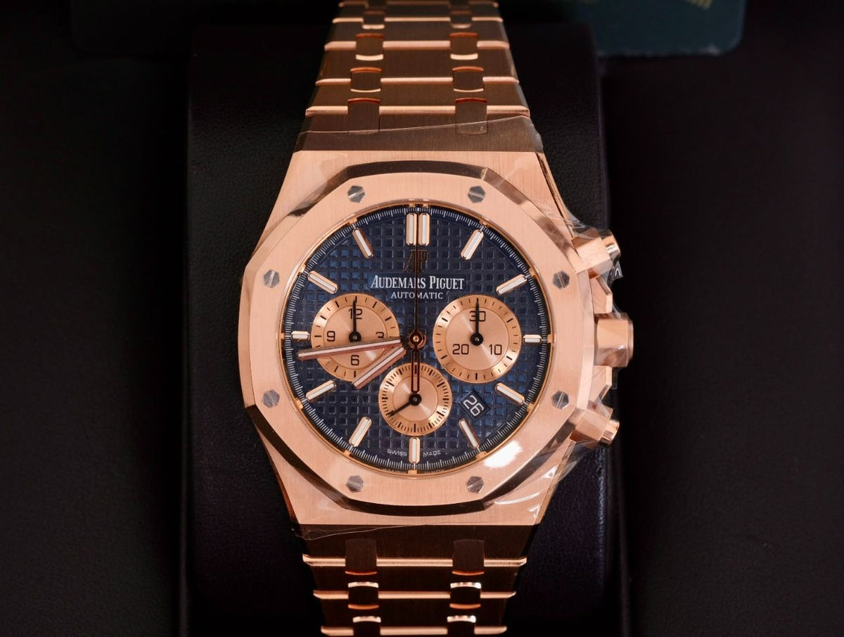 Luxury Audemars Piguet Royal Oak Selfwinding Chronograph 18K Rose Gold Watch 26331Oroo1220Or01