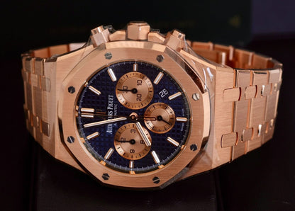 Luxury Audemars Piguet Royal Oak Selfwinding Chronograph 18K Rose Gold Watch 26331Oroo1220Or01