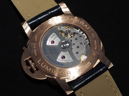 Luxury Panerai Luminor PAM1112 VSF Rose Gold Blue Dial P9010