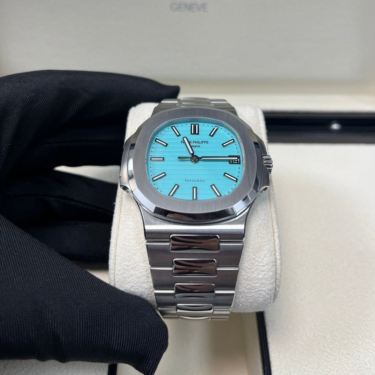 Luxury Patek Philippe Nautilus Tiffany & Co. Blue Dial
