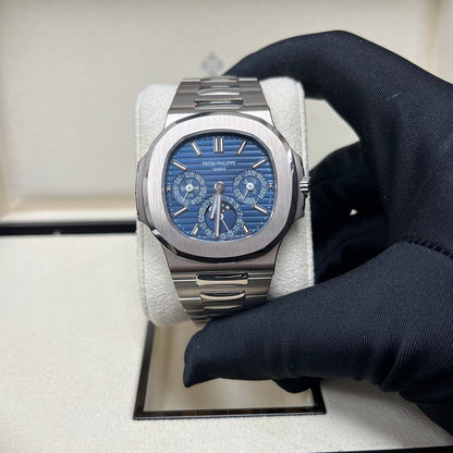 Luxury Patek Philippe Nautilus White Gold 5740-1G-001 With Blue Sunburst Dial