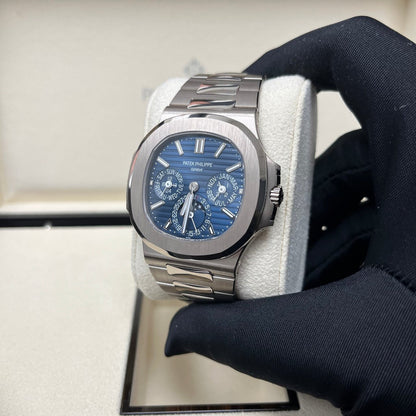 Luxury Patek Philippe Nautilus White Gold 5740-1G-001 With Blue Sunburst Dial