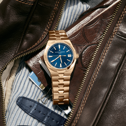 Luxury Vacheron Constantin Overseas self-winding 41 mm Pink gold, 18K 5N pink gold