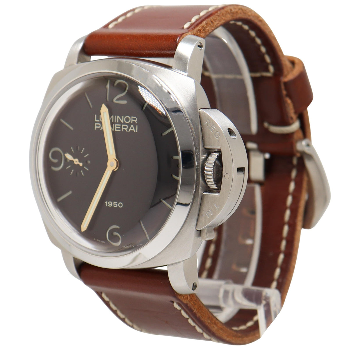Panerai Luminor 1950 PAM127 ZF SS Black Dial OP XI