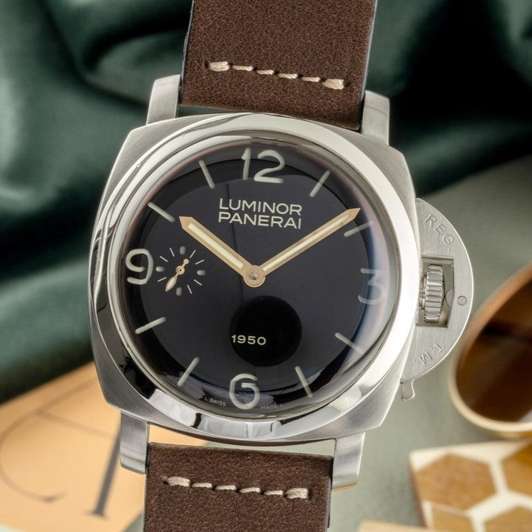 Panerai Luminor 1950 PAM127 ZF SS Black Dial OP XI