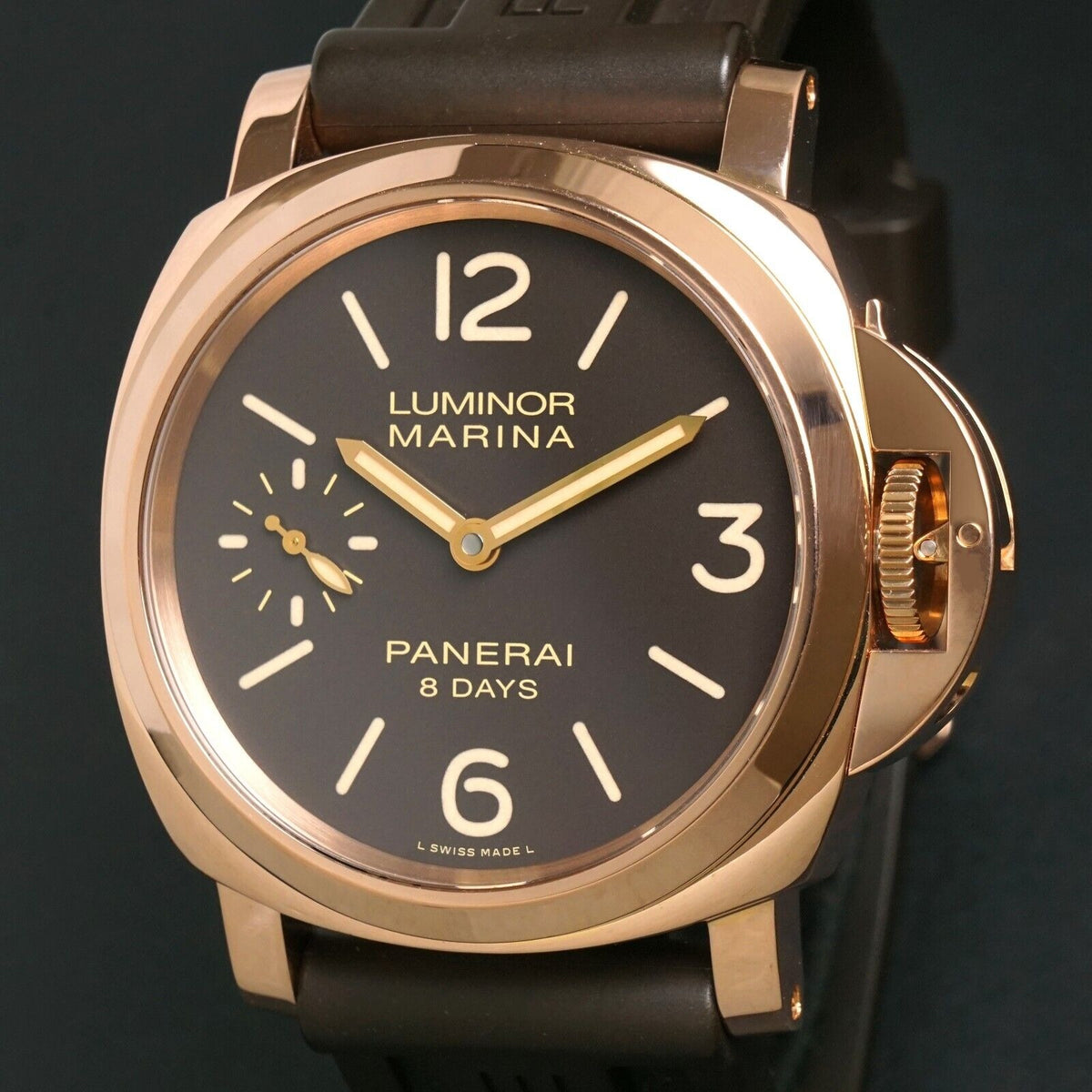 Panerai Luminor 8 Days Oro Rosso PAM511 ZF Rose Gold Brown Dial P5000