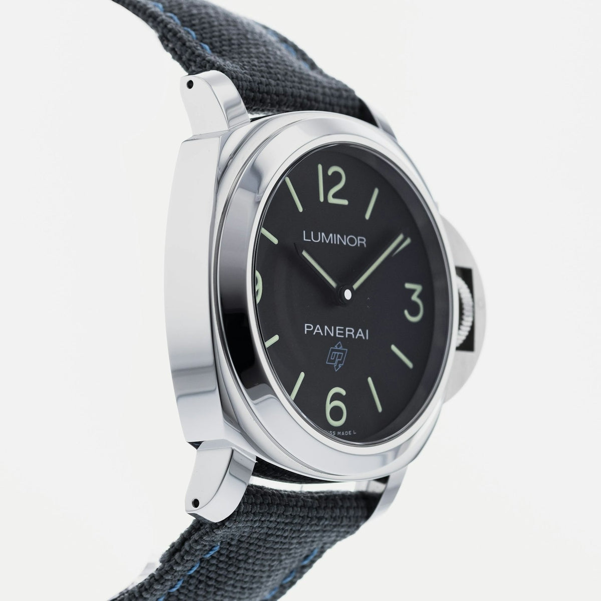 Panerai Luminor Base Blue Logo 3 days Acciaio PAM774 XF SS Black Dial A6498