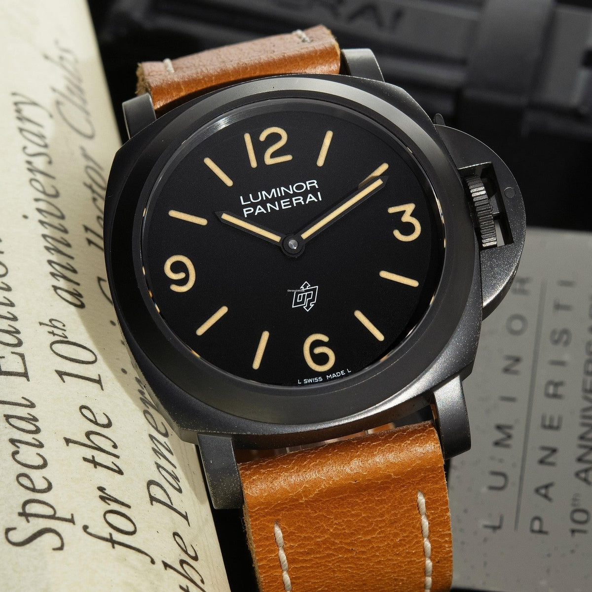 Panerai Luminor Base PAM 360 Black Ceramic Black Dial P3000