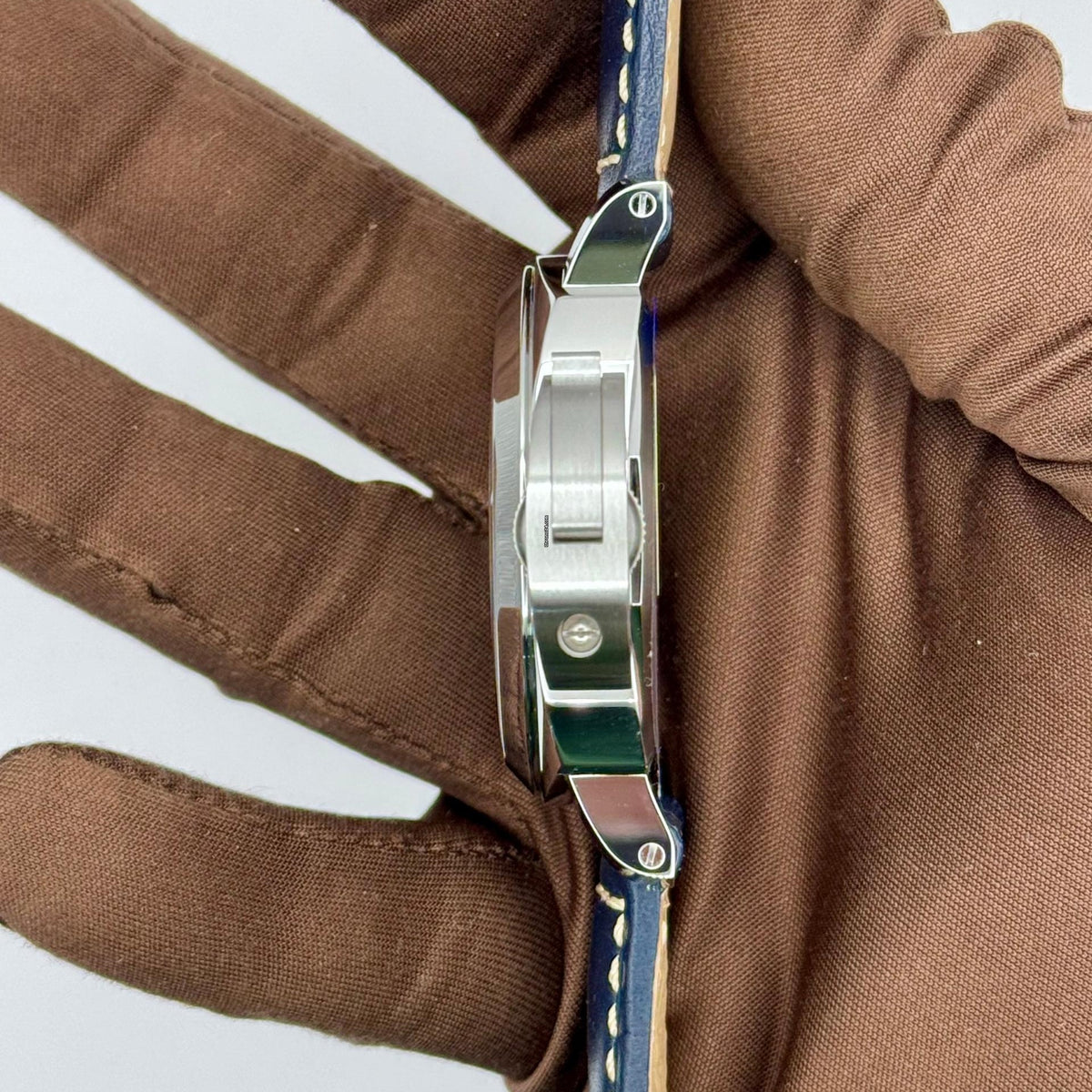 Panerai Luminor Base PAM1085 HWF SS Blue Dial Blue Leather Strap 6497