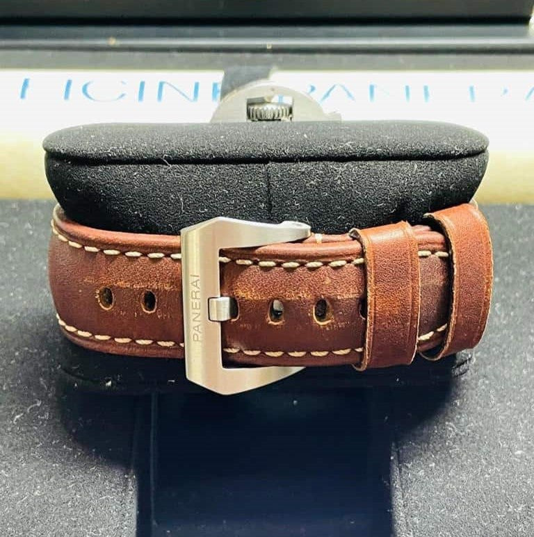 Panerai Luminor California PAM779 HWF PVD Black Dial Brown Leather Strap 6497