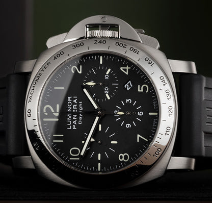 Panerai Luminor Daylight PAM 250 Special Edition Black Ceramic Black Dial 7750