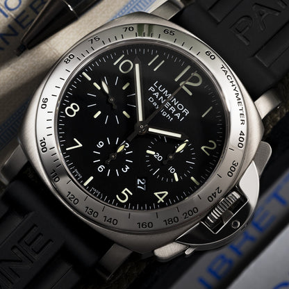 Panerai Luminor Daylight PAM 250 Special Edition Black Ceramic Black Dial 7750