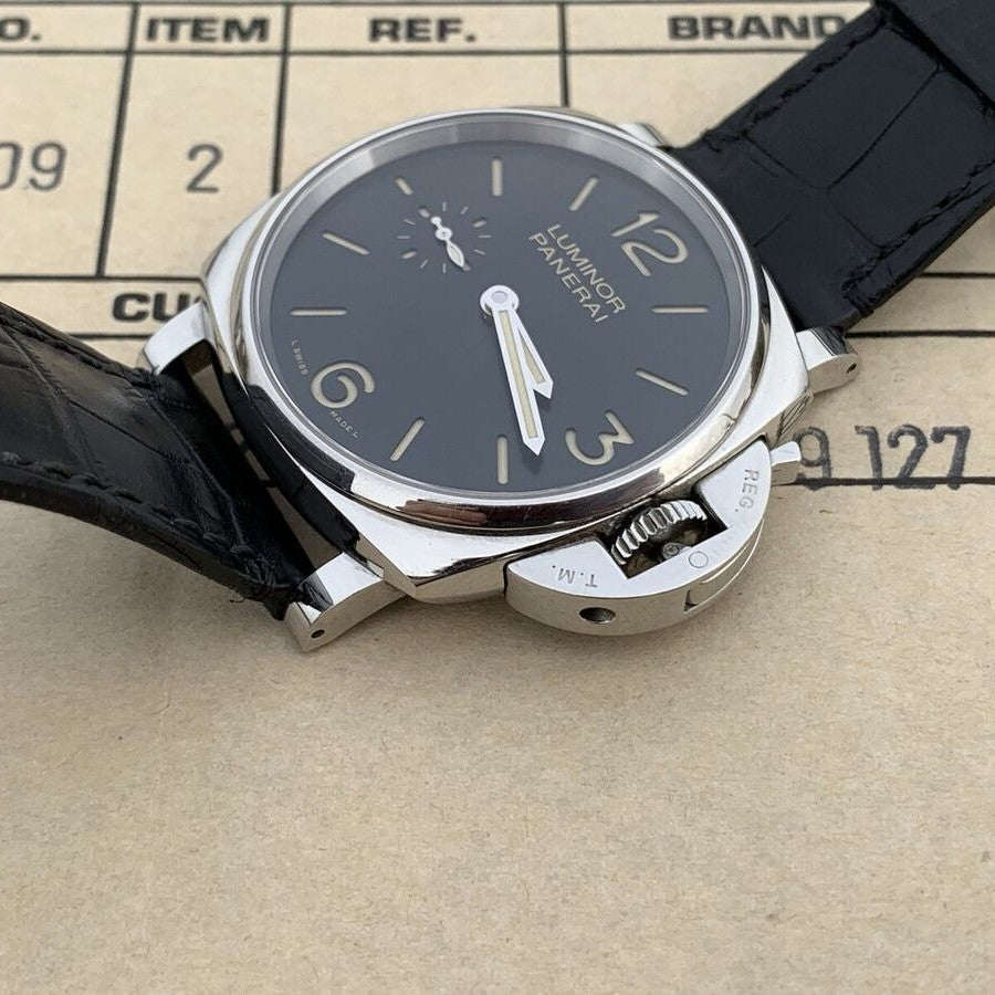 Panerai Luminor Due 3 Days Acciaio PAM 676 V6F SS Black Dial P1000
