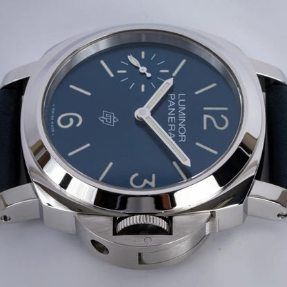 Panerai Luminor Logo Acciao PAM1085 HWF SS Blue Dial 6497 Y-Incabloc