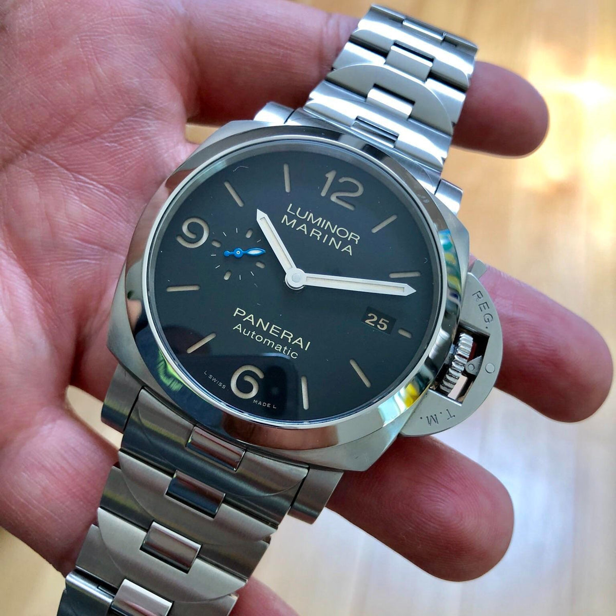 Panerai Luminor Marina 1950 3 Days Automatic Acciaio PAM328 SF V5 SS Black Dial P9000