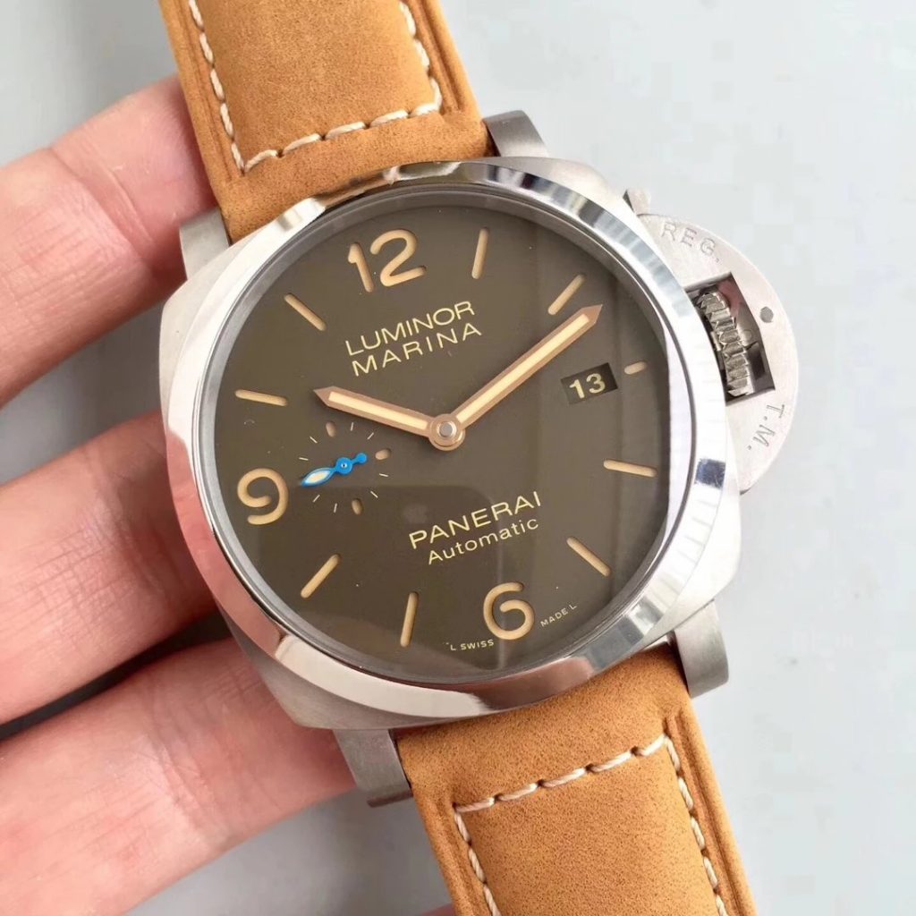 Panerai Luminor Marina 1950 PAM1351 ZF Titanium Brown Dial P9010