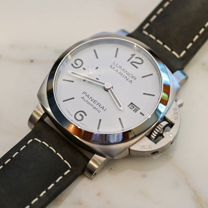 Panerai Luminor Marina PAM1314 VSF SS White Dial P9010