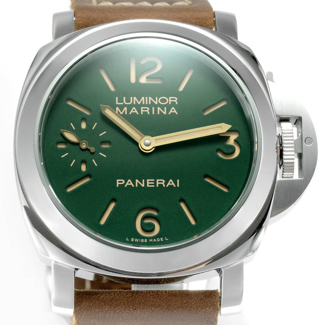 Panerai Luminor Marina PAM911 HWF SS Green Dial 6497