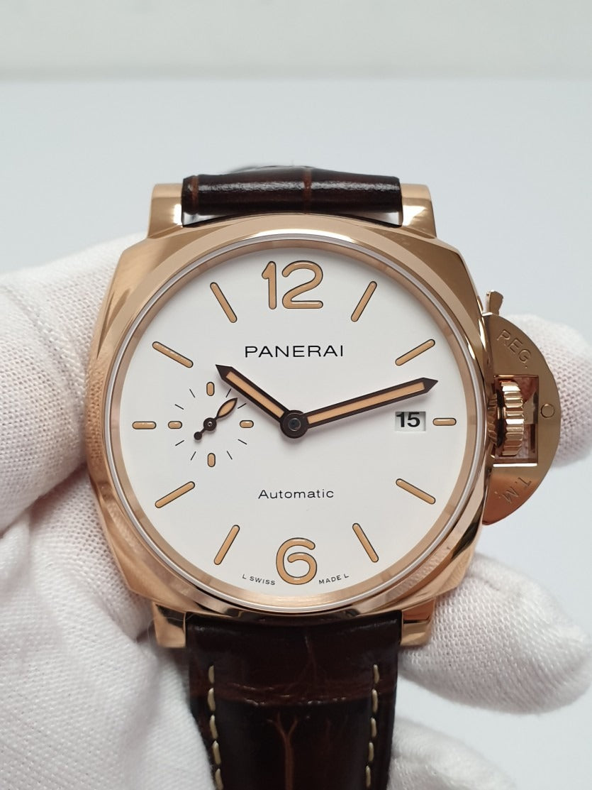 Panerai Luminor PAM1042 Due VSF Rose Gold White Dial XXXIV