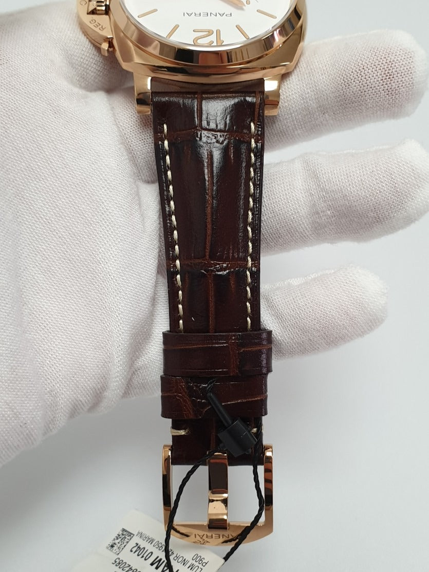 Panerai Luminor PAM1042 Due VSF Rose Gold White Dial XXXIV