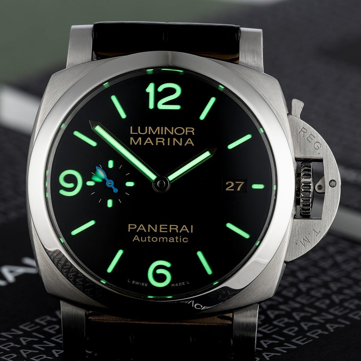 Panerai Luminor PAM1312 W VSF SS Black Dial P9010