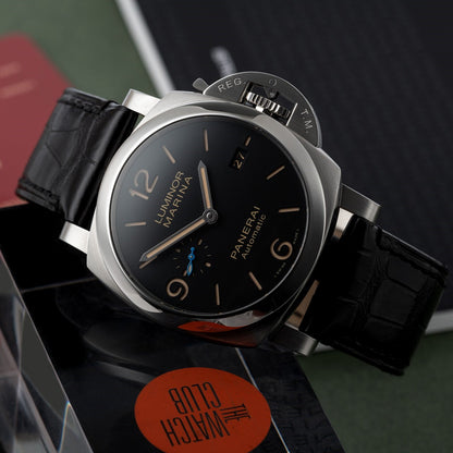 Panerai Luminor PAM1312 W VSF SS Black Dial P9010
