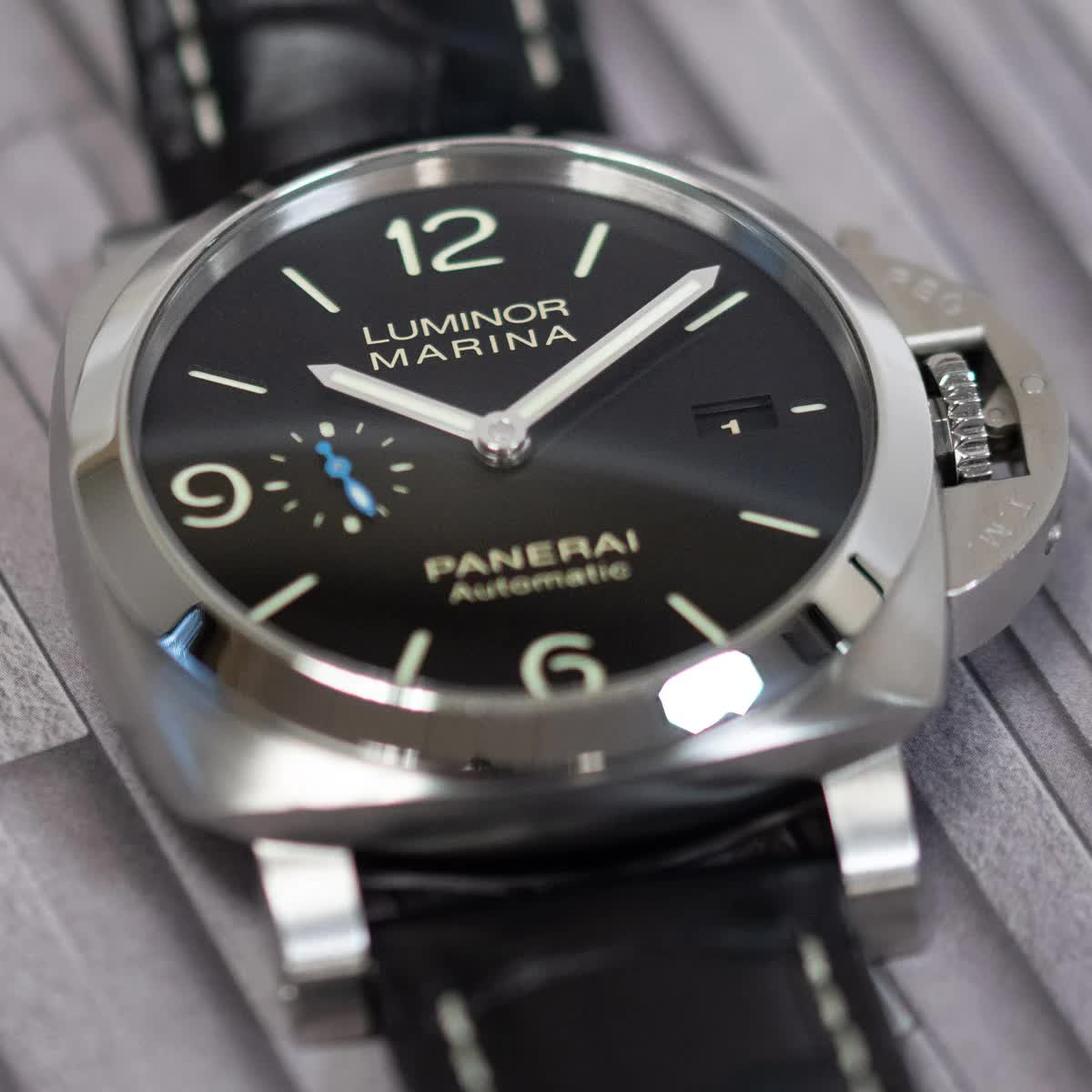 Panerai Luminor PAM1312 W VSF SS Black Dial P9010