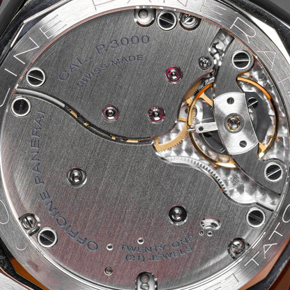 Panerai Luminor PAM673 HWF SS Black Dial Brown Leather Strap P3000