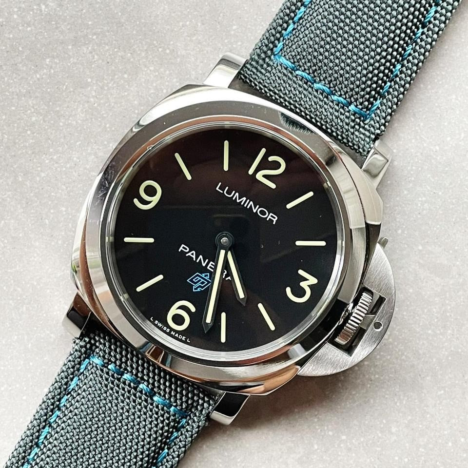 Panerai Luminor PAM774 HWF SS Black Dial Gray Nylon Strap 6497 11479