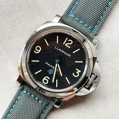 Panerai Luminor PAM774 HWF SS Black Dial Gray Nylon Strap 6497 11479
