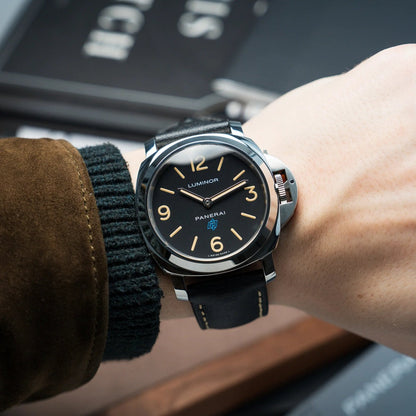 Panerai Luminor Paneristi PAM634 HWF SS Black Dial Black Leather Strap 6497