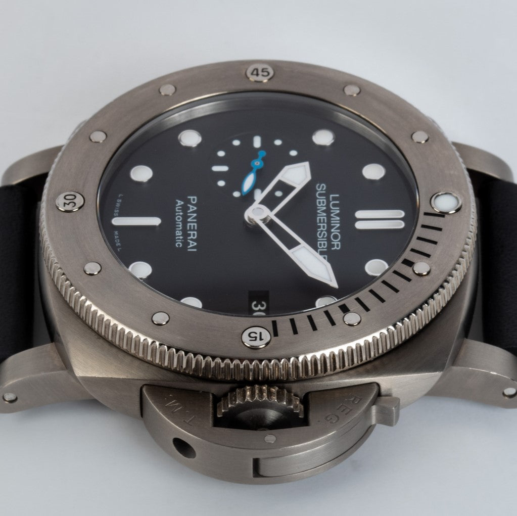 Panerai Luminor Submersible 1950 3 Days Automatic PAM 1305 ZF Titanium Black Dial P9010