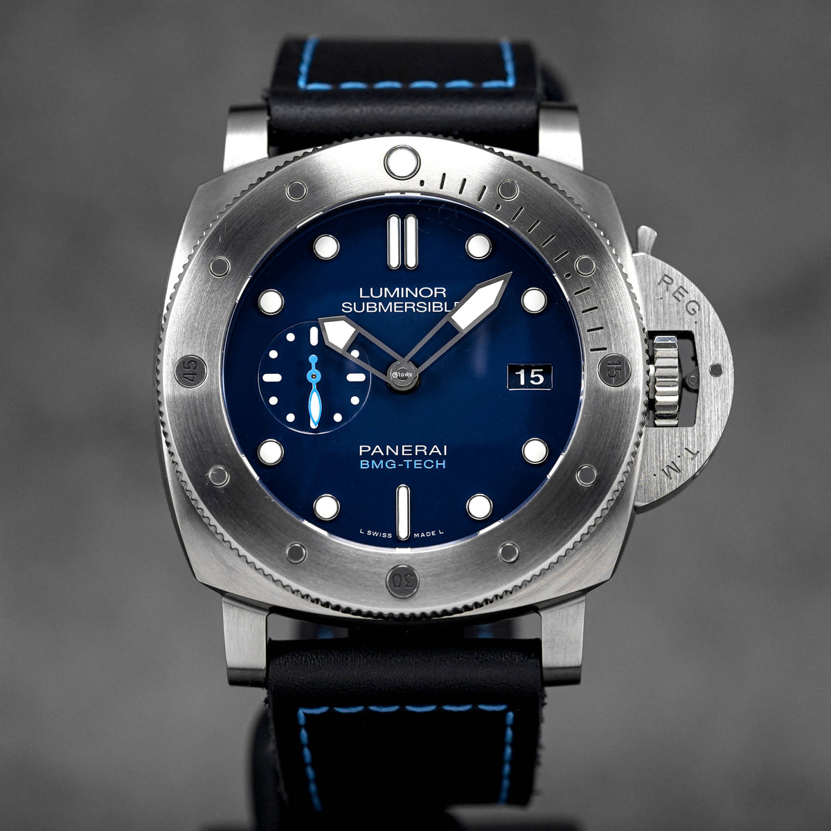 Panerai Luminor Submersible 1950 BMG-TECH 3 Days Automatic PAM692 VSF Titanium Blue Dial P9010