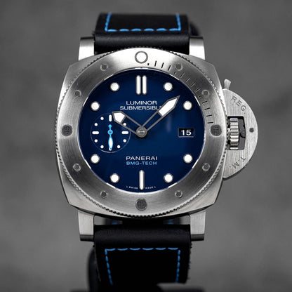 Panerai Luminor Submersible 1950 BMG-TECH 3 Days Automatic PAM692 VSF Titanium Blue Dial P9010