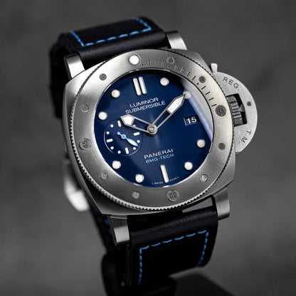 Panerai Luminor Submersible 1950 BMG-TECH 3 Days Automatic PAM692 VSF Titanium Blue Dial P9010