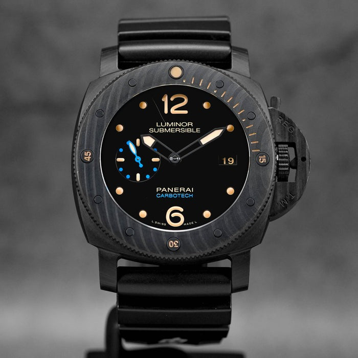 Panerai Luminor Submersible 1950 PAM 616 Carbotech Black Dial P9000