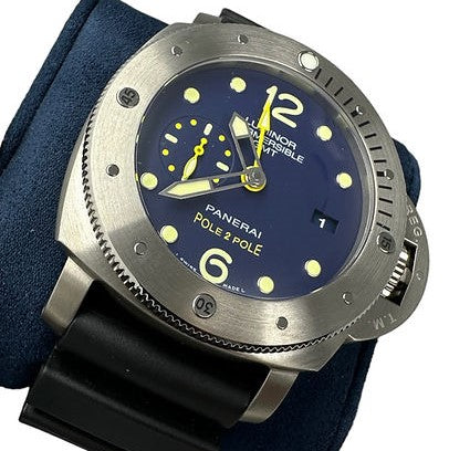 Panerai Luminor Submersible GMT Special Edition Pole2Pole PAM719 VSF Titanium Blue Dial P9001 V2 6426