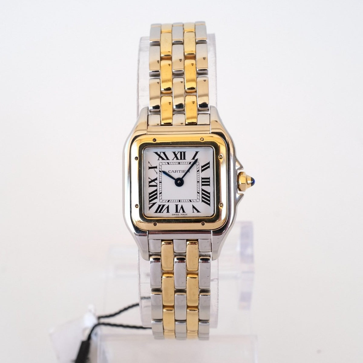Panthre De Cartier Watch Small Model Quartz Movement Yellow Gold Steel W2PN0006