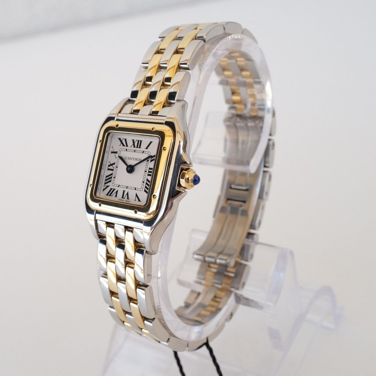 Panthre De Cartier Watch Small Model Quartz Movement Yellow Gold Steel W2PN0006
